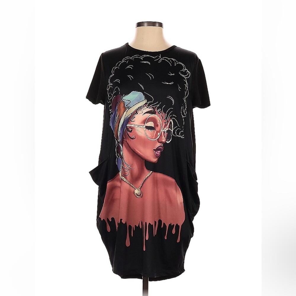 Unbranded graphic print novelty Mini dress, size small